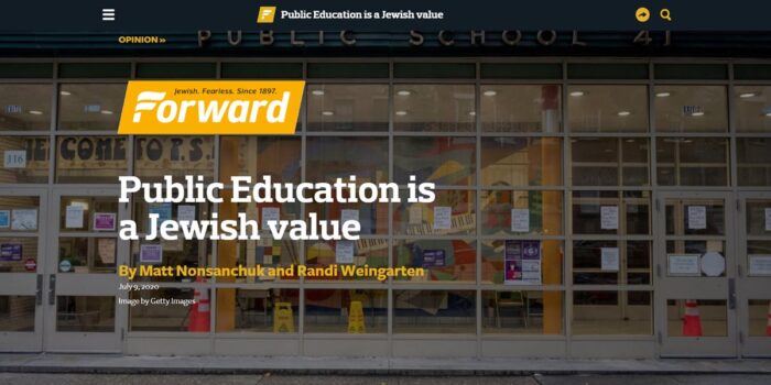 public education is a jewish value by matt nosanchuk